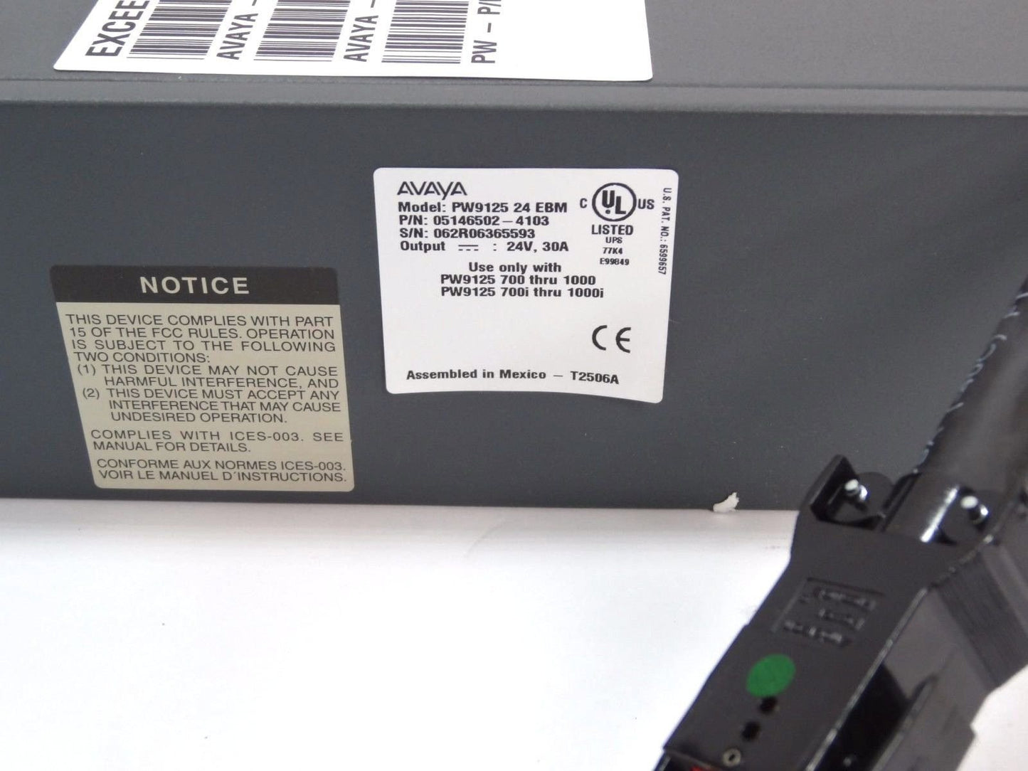 New Avaya Powerware 9125 UPS Extended Battery Module for 700/1000VA PW9125 UPS