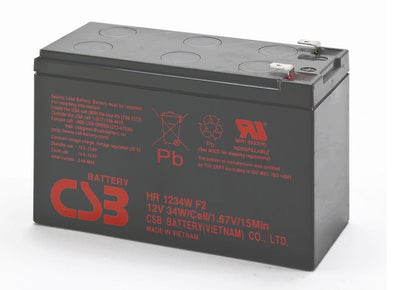 CSB HR1234W 12v 9ah 34W SLA Battery .250 / F2 Terminal