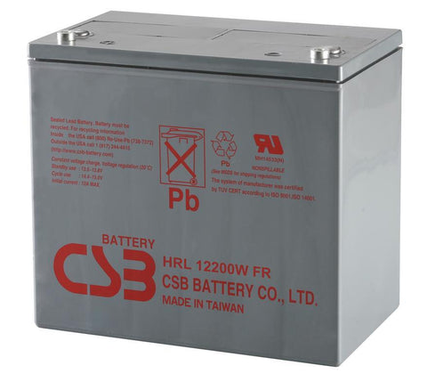 CSB HRL12200W 12V 200W/Cell Battery w/Recessed Terminal